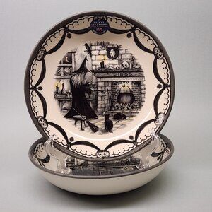 Set of 2  Large Pasta or Serving Bowls - Royal Stafford Haunted Home China